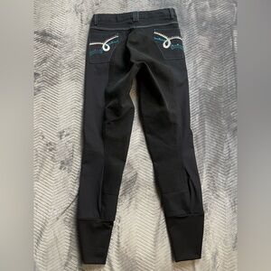 Womens Shires Sport Black Jodhpur Performance Riding Pants 24